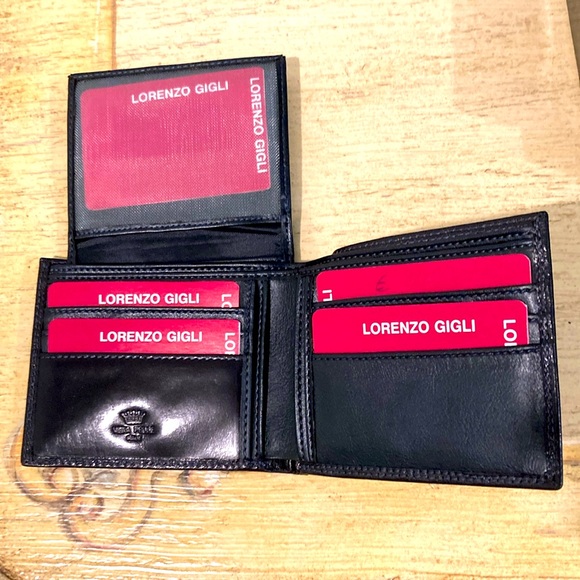NWT LORENZO GIGLI GENUINE ITALIAN LEATHER WALLET ! - Picture 2 of 3
